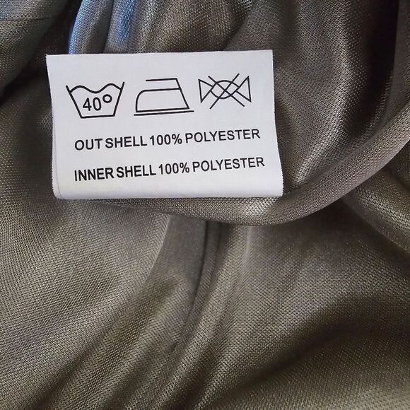 Revelry Maxi Dress sz 4 Green Gray Sleeveless Skye Velvet Bridesmaid Gown Small - Picture 10 of 12